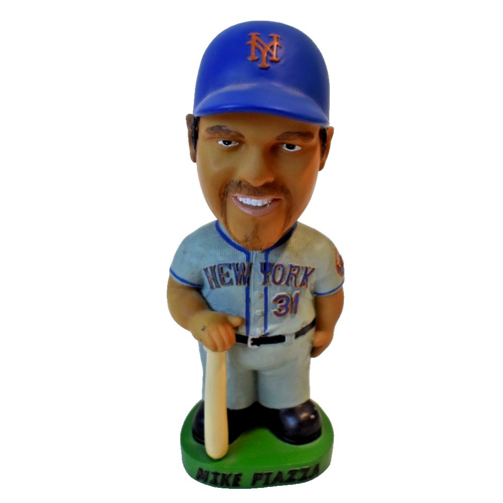 Mike Piazza Bobblehead Doll Hand Painted Bobble Dobbles 1999 NY Mets MLB
